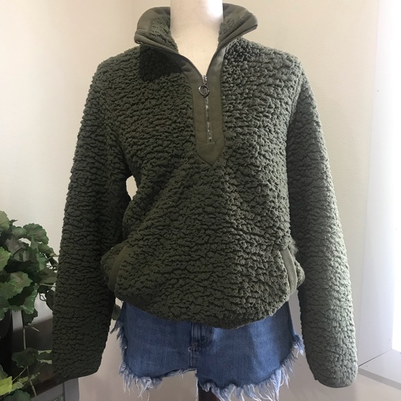 Tops - SHERPA QUARTER ZIP